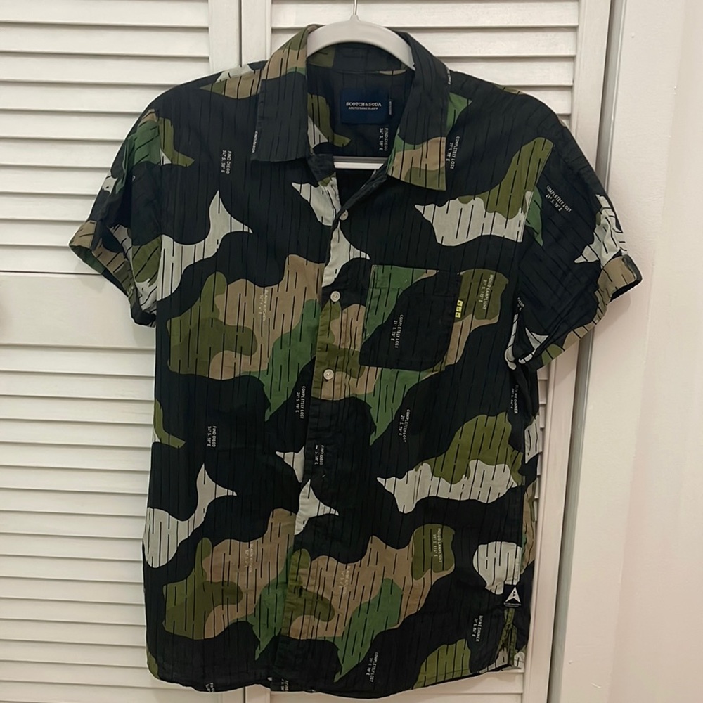 Scotch and soda button up